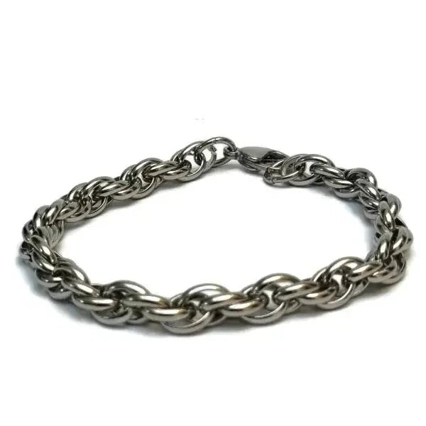 Verfijnde Stalen Gevlochten Armband man