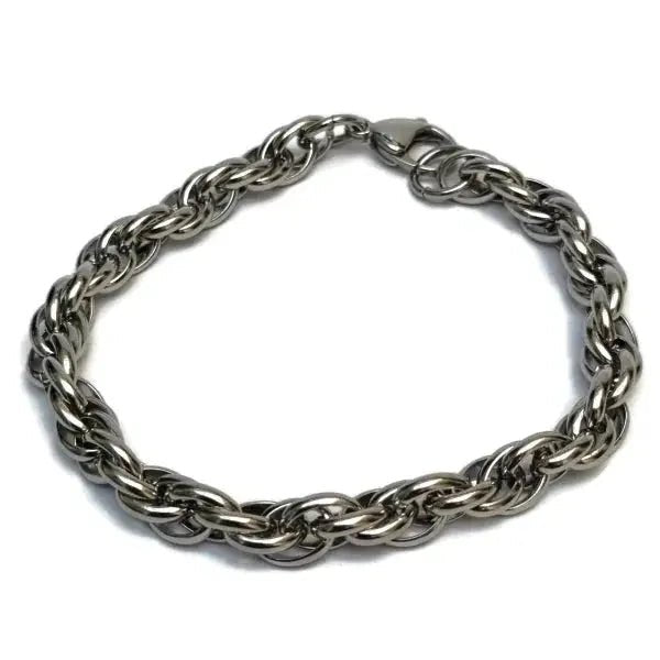 Verfijnde Stalen Gevlochten Armband man