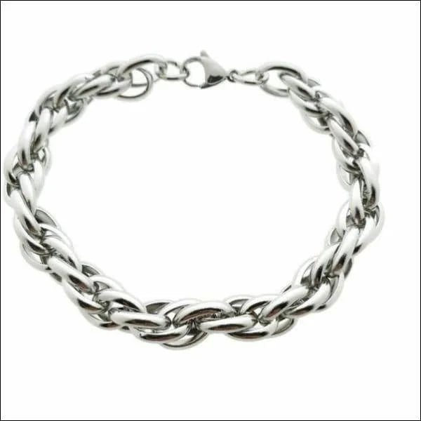 Verfijnde Stalen Gevlochten Armband man
