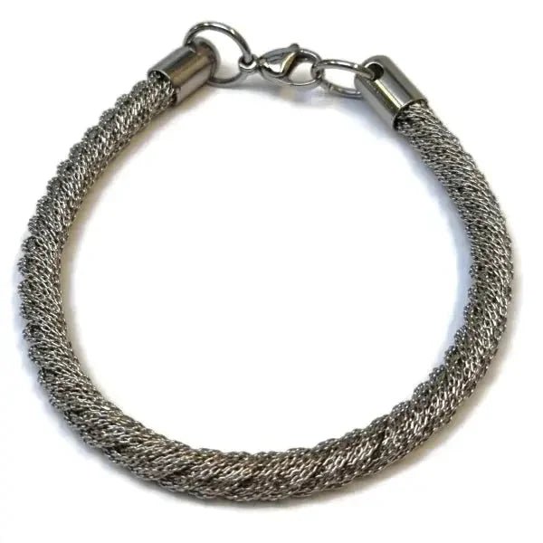 Stijlvolle Zilverkleurige Fantasie Armband staal - Dames