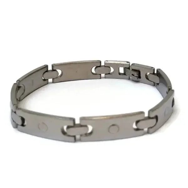 Stoere Edelstalen Armband 21cm - Zilverkleurig - Heren