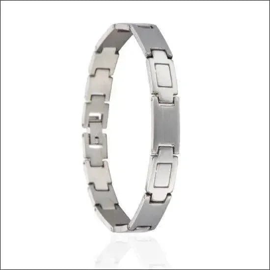 Stoere Edelstalen Armband - Zilverkleurig RVS - Heren