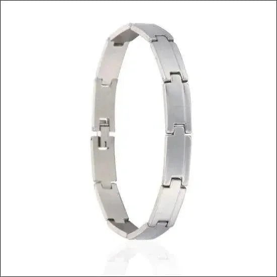Stoere Stalen Schakel Armband - 21cm Polsmaat - Heren