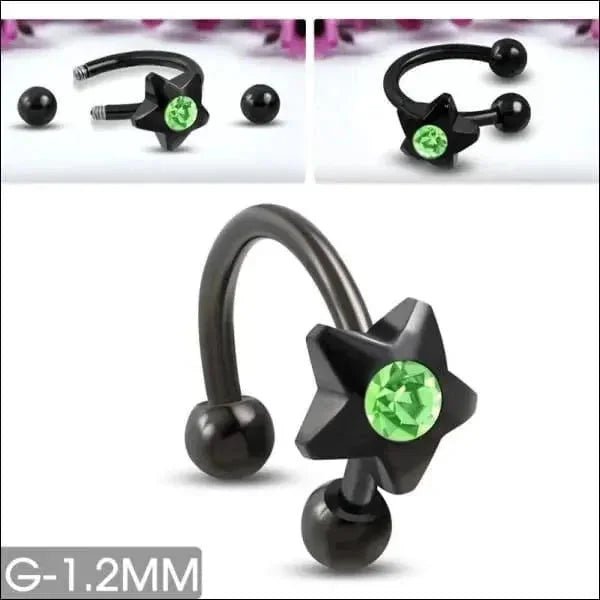 Chirurgisch Stalen Ster-hoefijzer helix - Unisex