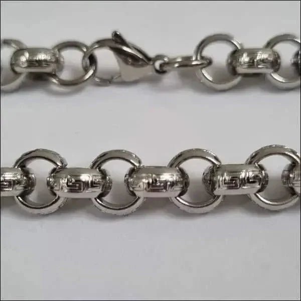 Jasseron Schakelketting Staal &acirc;&euro;&ldquo; 9mm 60cm Zilverkleurig Unisex - Unisex