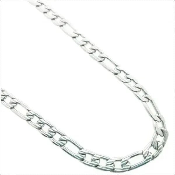 Zilverkleurige Figaro Ketting RVS &acirc;&euro;&ldquo; Dames & Heren Schakelketting Staal - Unis