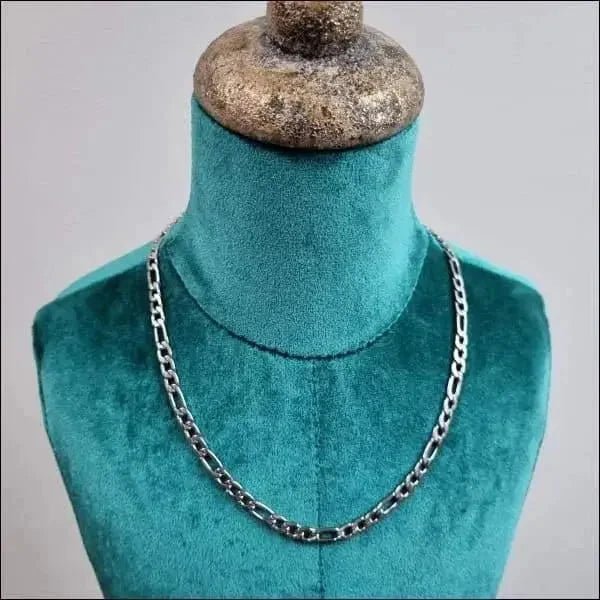 Zilverkleurige Figaro Ketting RVS &acirc;&euro;&ldquo; Dames & Heren Schakelketting Staal - Unis