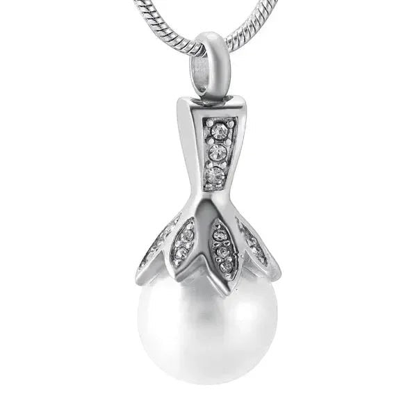Stalen Ashanger Parel & Zirkonia &acirc;&euro;&ldquo; 35x15mm Elegant Assieraad - Heren