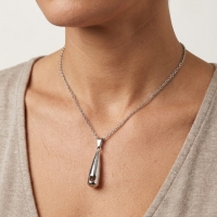 Stalen Opengewerkt Hartje Ashanger &acirc;&euro;&ldquo; 3,1cm Zilverkleurig Assieraad - Unisex