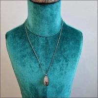 Stalen Ashanger met Transparante Kristallen &acirc;&euro;&ldquo; Elegant Assieraad 3,2cm - Unisex