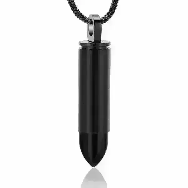 Ashanger Bullet Kogel RVS &acirc;&euro;&ldquo; Meerdere Kleuren & Modellen Stoer Gedenksieraad -