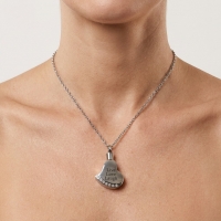 RVS Ashanger Hart Live Love Laugh &acirc;&euro;&ldquo; Gegraveerd Staal 3x2,5cm - Unisex