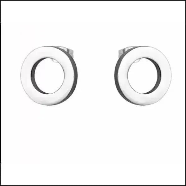 RVS Cirkel Oorstekers &acirc;&euro;&ldquo; Diverse Kleuren & Maten 316L Staal Unisex - Goudkleur
