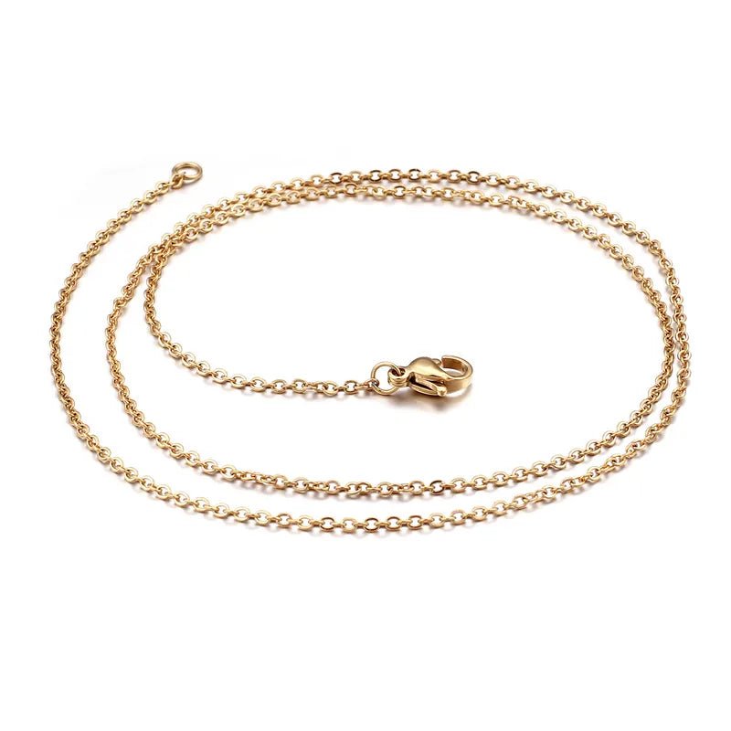 Stalen Anker Schakelketting Goudkleur 45&acirc;&euro;&ldquo;55cm &acirc;&euro;&ldquo; 1,5 & 2mm 