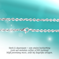 RVS Anker Ketting Zilverkleur 40&acirc;&euro;&ldquo;75cm &acirc;&euro;&ldquo; Uniseks Maritieme Scha