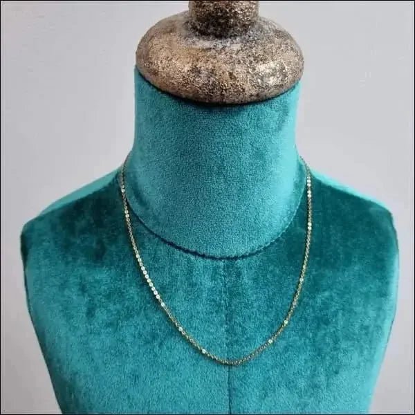 Stalen Anker Ketting Goudkleur 45cm &acirc;&euro;&ldquo; Fijne Schakel 1,5mm - Unisex