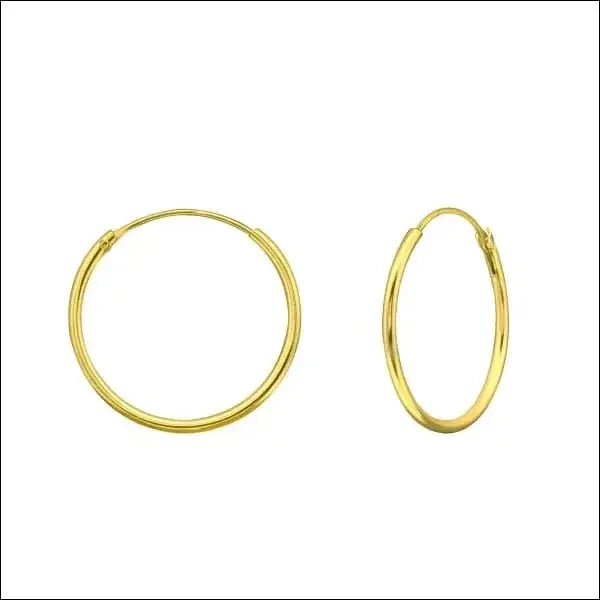 Zilveren Oorringen &acirc;&euro;&ldquo; Meerdere Maten 8-22mm 925 Zilver Huggie - Zilverkleurig / 12