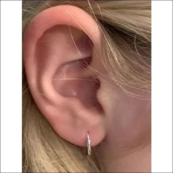 Zilveren Oorringen &acirc;&euro;&ldquo; Meerdere Maten 8-22mm 925 Zilver Huggie - Zilverkleurig / 12