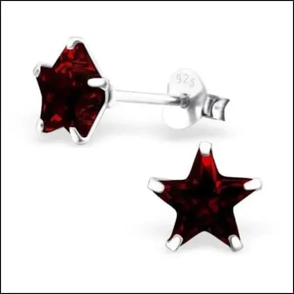Zilveren Zirkonia Ster Oorstekers &acirc;&euro;&ldquo; Meerdere Kleuren & Maten 925 Zilver - 4mm