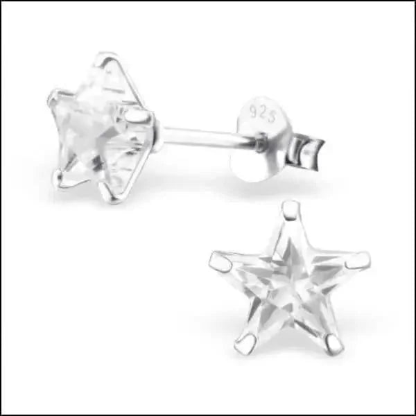 Zilveren Zirkonia Ster Oorstekers &acirc;&euro;&ldquo; Meerdere Kleuren & Maten 925 Zilver - 4mm