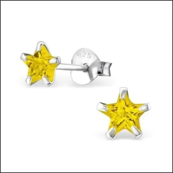 Zilveren Zirkonia Ster Oorstekers &acirc;&euro;&ldquo; Meerdere Kleuren & Maten 925 Zilver - 4mm