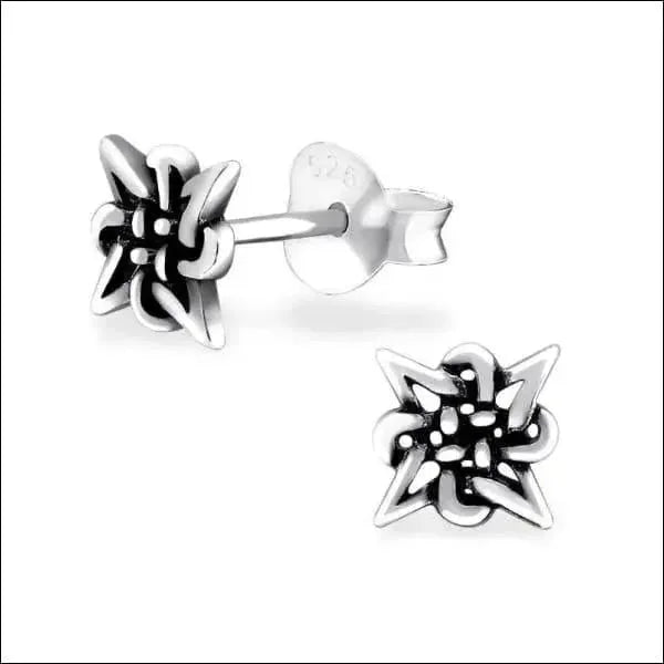 Zilveren Keltische Oorbellen Celtic Knot &acirc;&euro;&ldquo;  925 Zilver - Vierkant-7mm - Dames