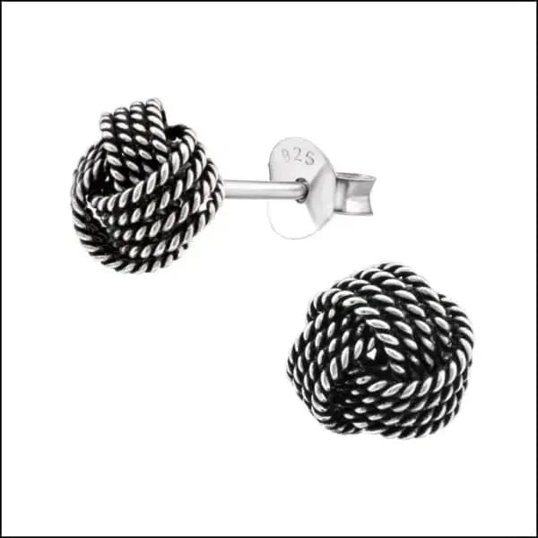 Zilveren Keltische Oorbellen Celtic Knot &acirc;&euro;&ldquo;  925 Zilver - Knoop Zilver-7mm -