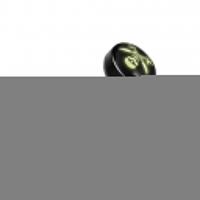 Zwarte Bioplast Tongpiercing hem en haar - Spiraal -