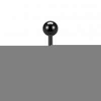 Bioplast Tongpiercing met Dierenhuid Motief - Spots-Bruin -