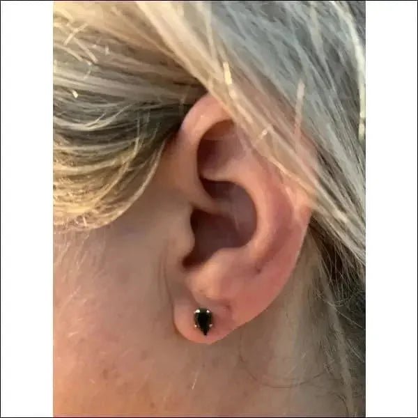 Zirkonia Druppeloorbellen van Staal - 7x5mm / Transparant -