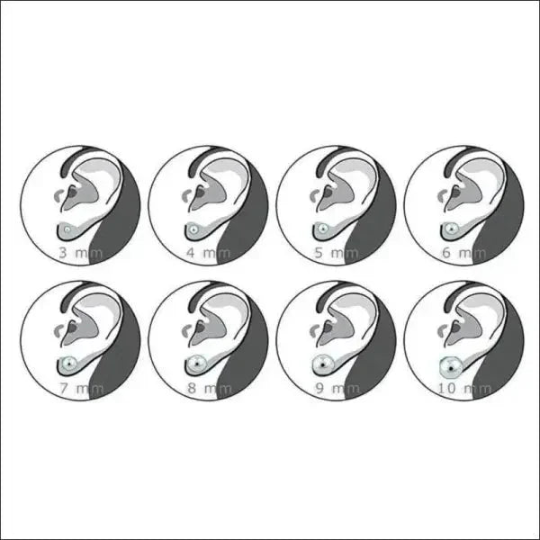 Vrolijke Gele Smiley Oorstekers 9mm - Smiley-Lachebek-9mm -