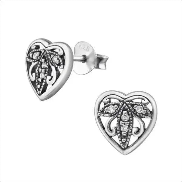Zilveren Geoxideerde Oorbellen vrouw - Dubbele Bar-Zwart-8x4mm -