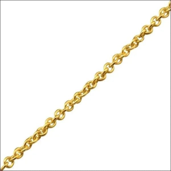Anker Ketting met Goudkleurige Afwerking &acirc;&euro;&ldquo; Staal Bicolor Schakelketting - Unisex