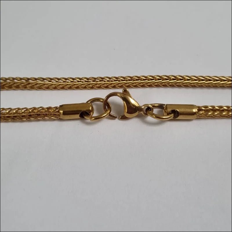 Luxe Goudkleurige Stalen Gourmetketting &acirc;&euro;&ldquo; Elegante Schakelketting RVS - Unisex
