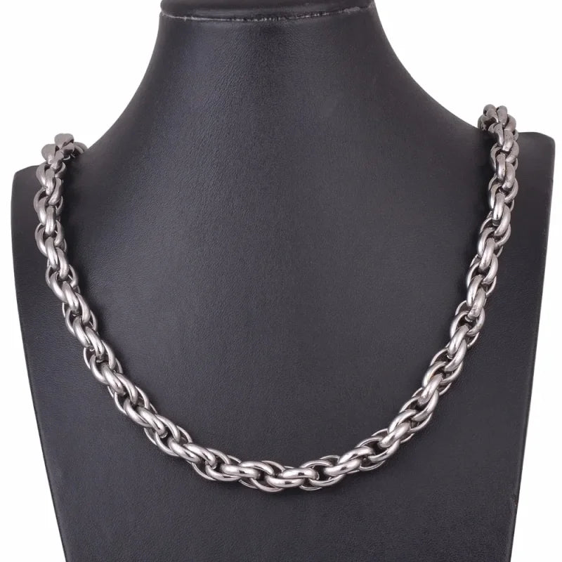 Stalen Kabelketting Zilverkleurig &acirc;&euro;&ldquo; Klassieke Cable Chain RVS Unisex - Unisex