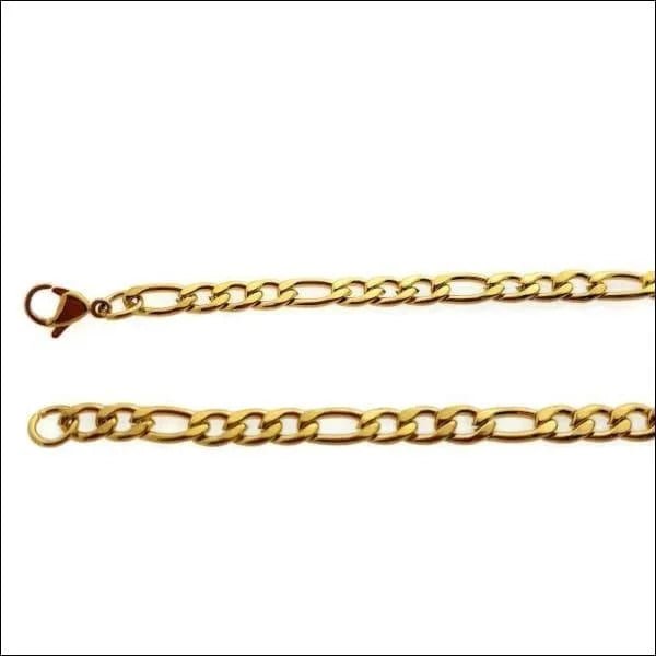 Goudkleurige Figaro Ketting Staal &acirc;&euro;&ldquo; Klassieke Schakelketting RVS Unisex - Unisex