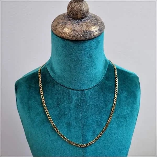 Goudkleurige Figaro Ketting Staal &acirc;&euro;&ldquo; Klassieke Schakelketting RVS Unisex - Unisex