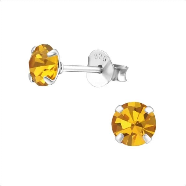 925 Zilveren Kristal Oorbellen  - Sprankelende Zirkonia Studs - 5mm / Licht Roze -