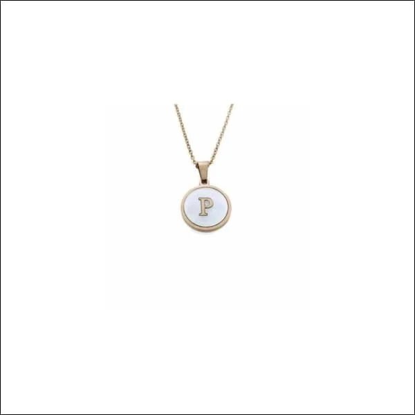 Letterketting Witte Schelp Paarlemoer &acirc;&euro;&ldquo; Ros&Atilde;&copy;kleurig Staal 45cm 16mm 