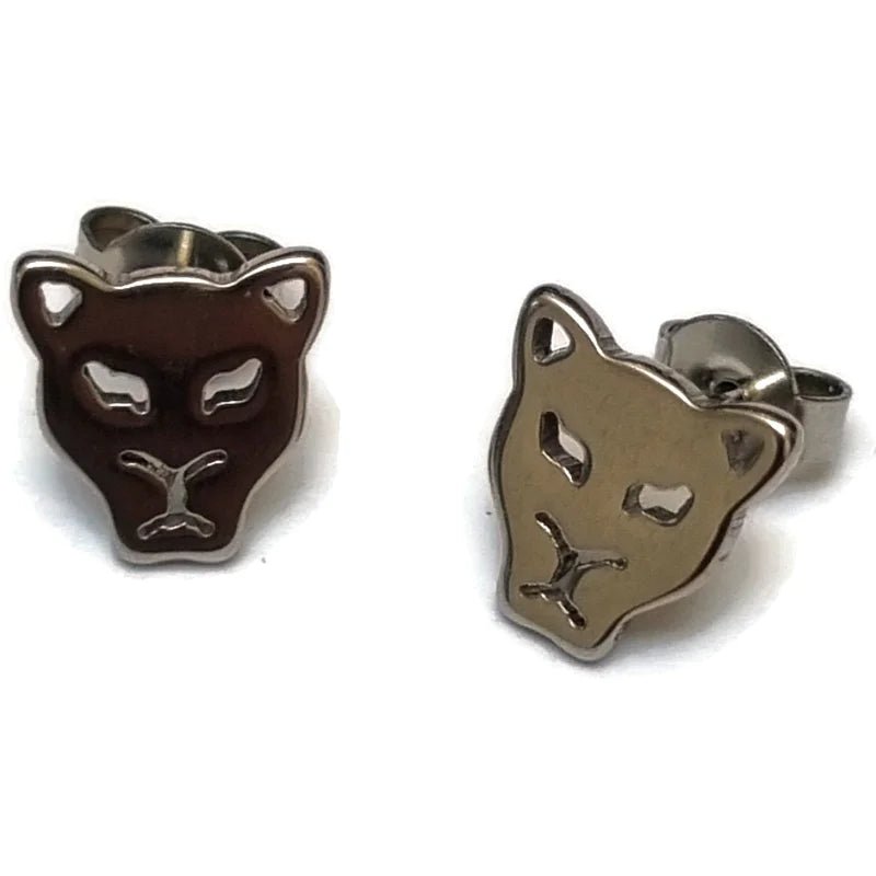 RVS Dieren Oorbellen Diverse Motieven - Dierenliefhebber Oorstekers - Schorpioen/Goudkleur-10mm -