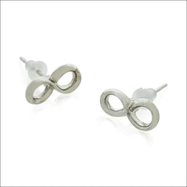 Elegante Rvs Infinity Oorbellen 10x5mm - Zilverkleurig -