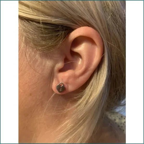 Sleutel Oorbellen: Stijlvolle Stalen Accessoires - Hartje-Zilverkleurig-10mm -