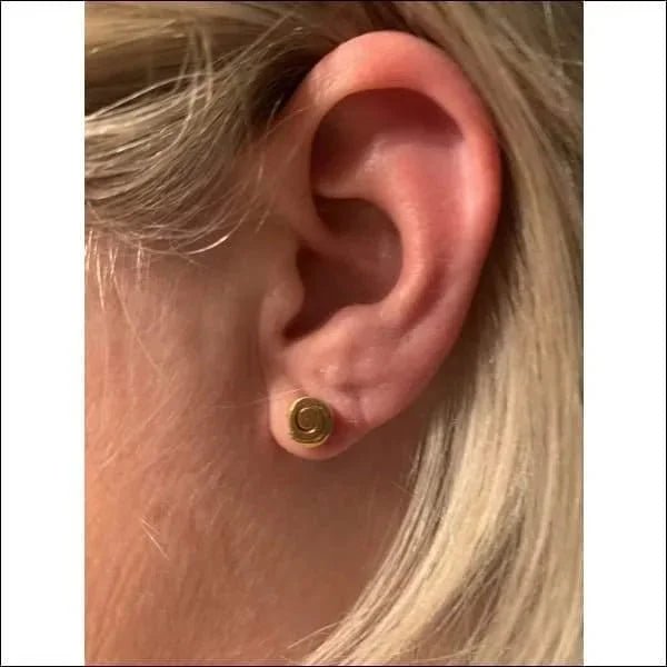 RVS Spiraal Oorbellen Diverse Kleuren 8-12mm - Trendy Spiral Studs - Rond-Zilverkleurig-7mm -