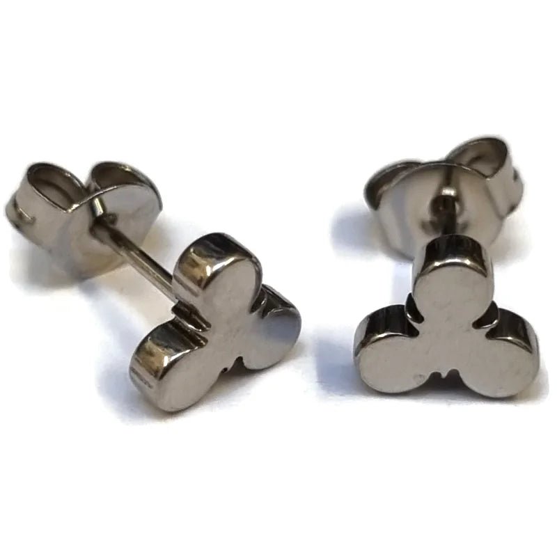 RVS Spiraal Oorbellen Diverse Kleuren 8-12mm - Trendy Spiral Studs - Fun-Zilverkleurig-7mm -