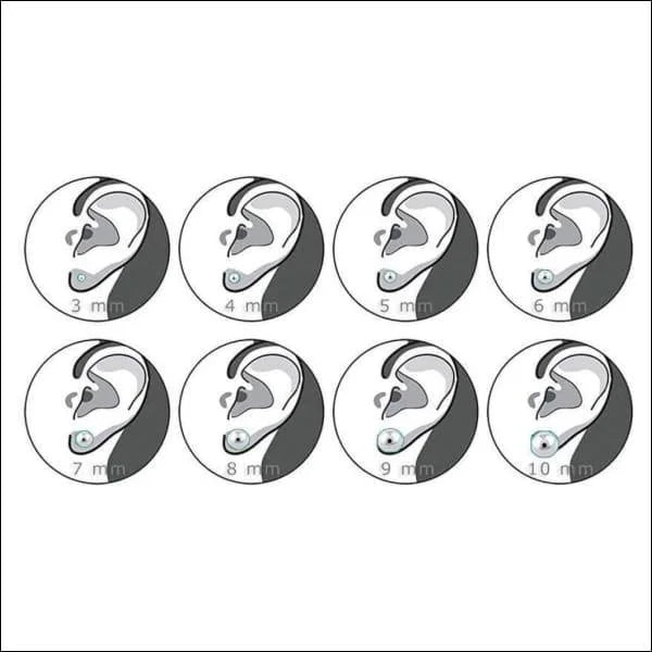 RVS Hartslag Oorbellen Heartbeat 11x5mm - ECG Oorstekers - Regenboog kleur-5x10mm -