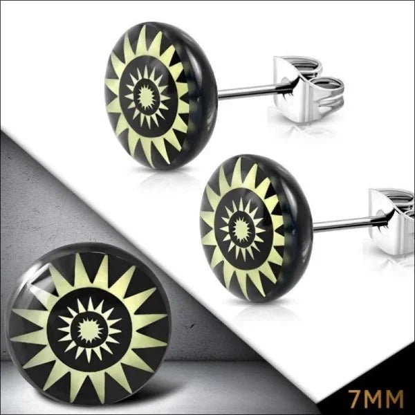 Stijlvolle Stalen Logo Oorbellen - 10mm / Anarchie -