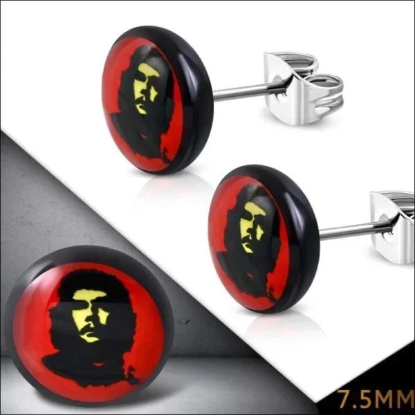 Stijlvolle Stalen Logo Oorbellen - 10mm / Dobbelstenen -