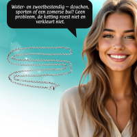 RVS Rolo Ketting Zilverkleurig &acirc;&euro;&ldquo; Ronde Schakelketting Staal Unisex - 65cm / 2.5mm