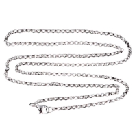 RVS Rolo Ketting Zilverkleurig &acirc;&euro;&ldquo; Ronde Schakelketting Staal Unisex - 65cm / 3mm -