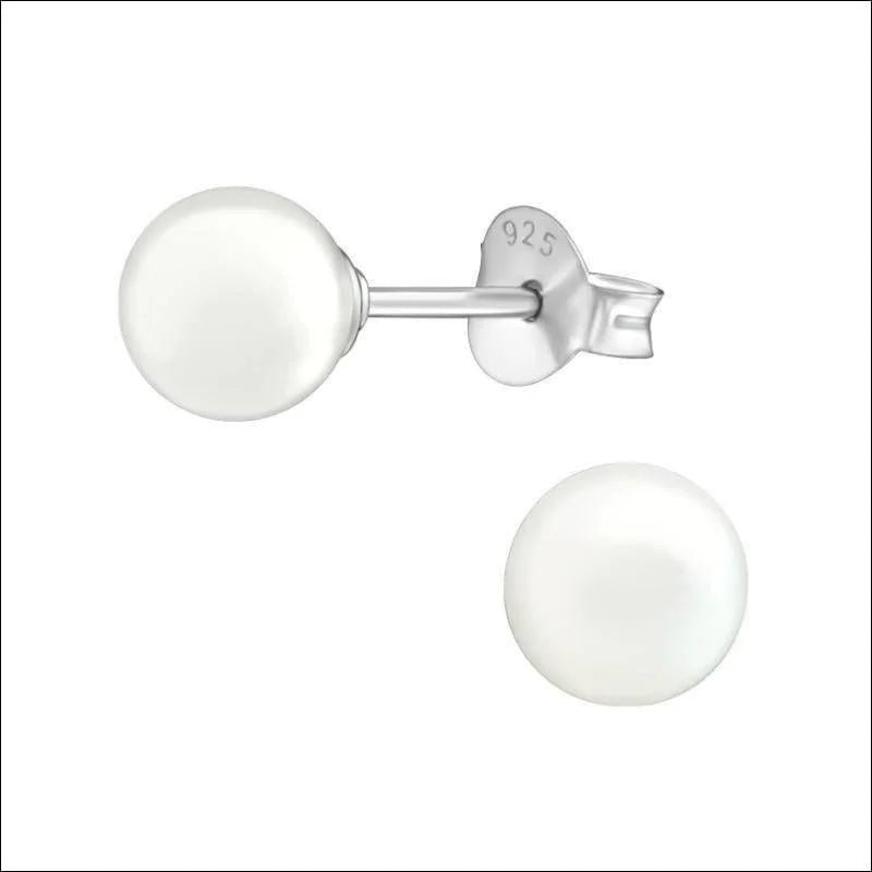 Zilveren Parel Oorbellen - Tijdloze Elegantie - 8mm / Mat Turquoise -